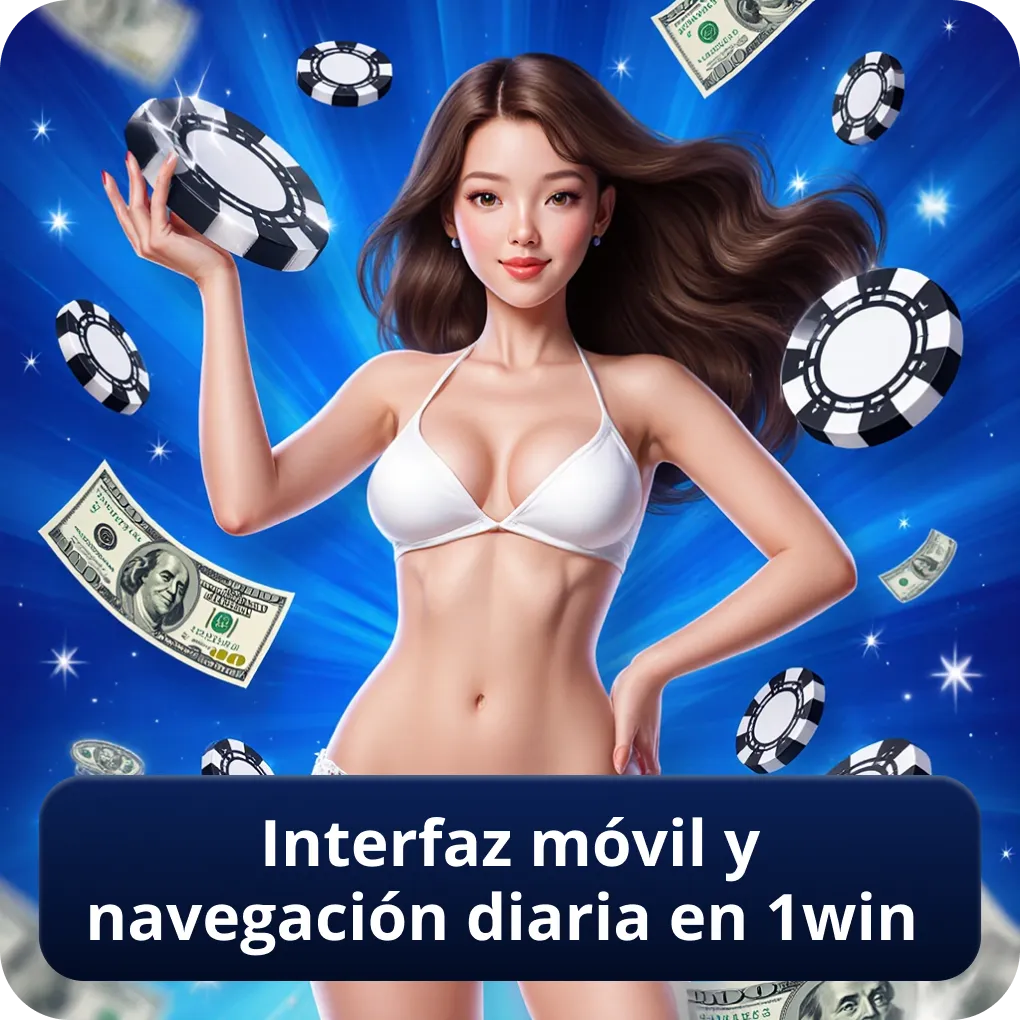 Interfaz móvil y navegación diaria en 1win