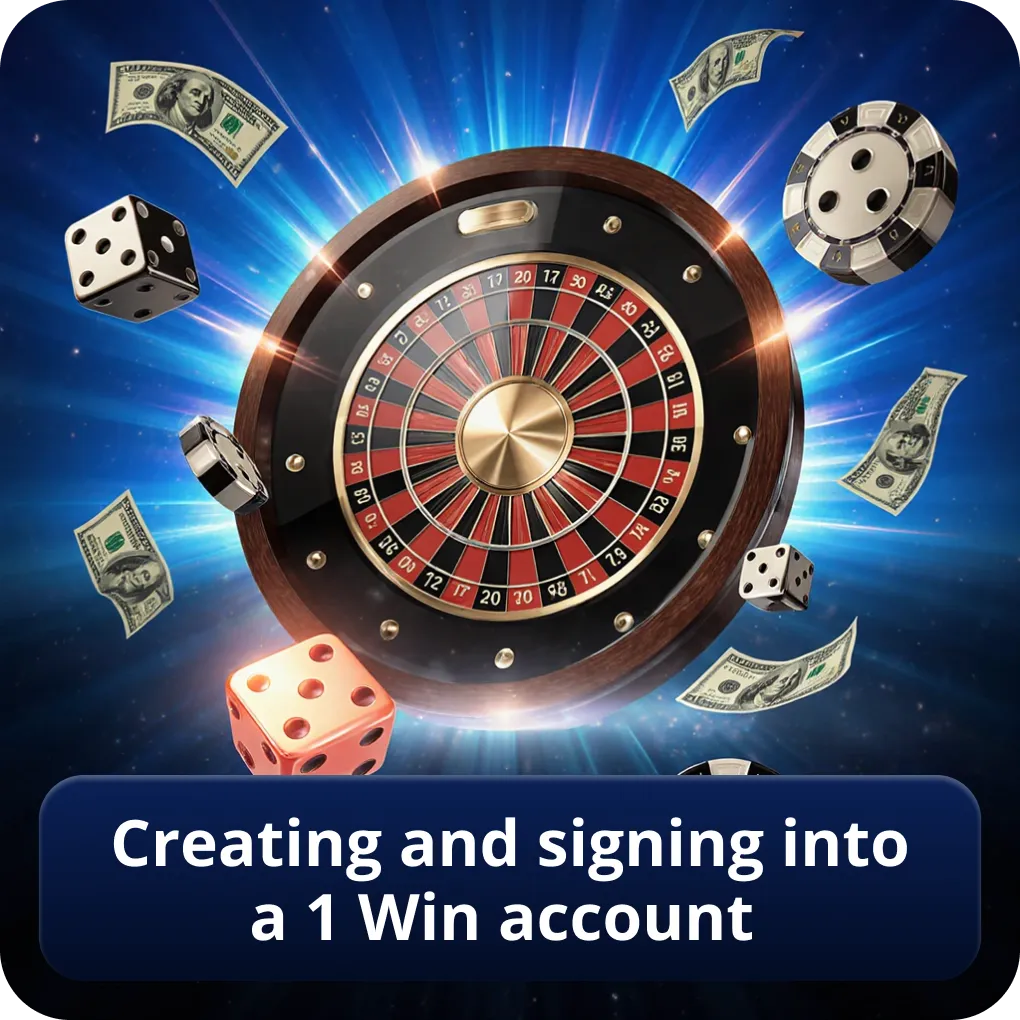 Creating and signing into a 1 win account