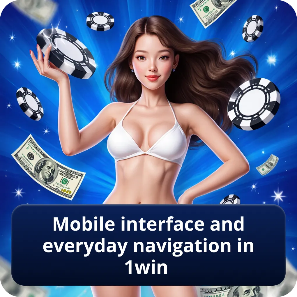 Mobile interface and everyday navigation in 1win
