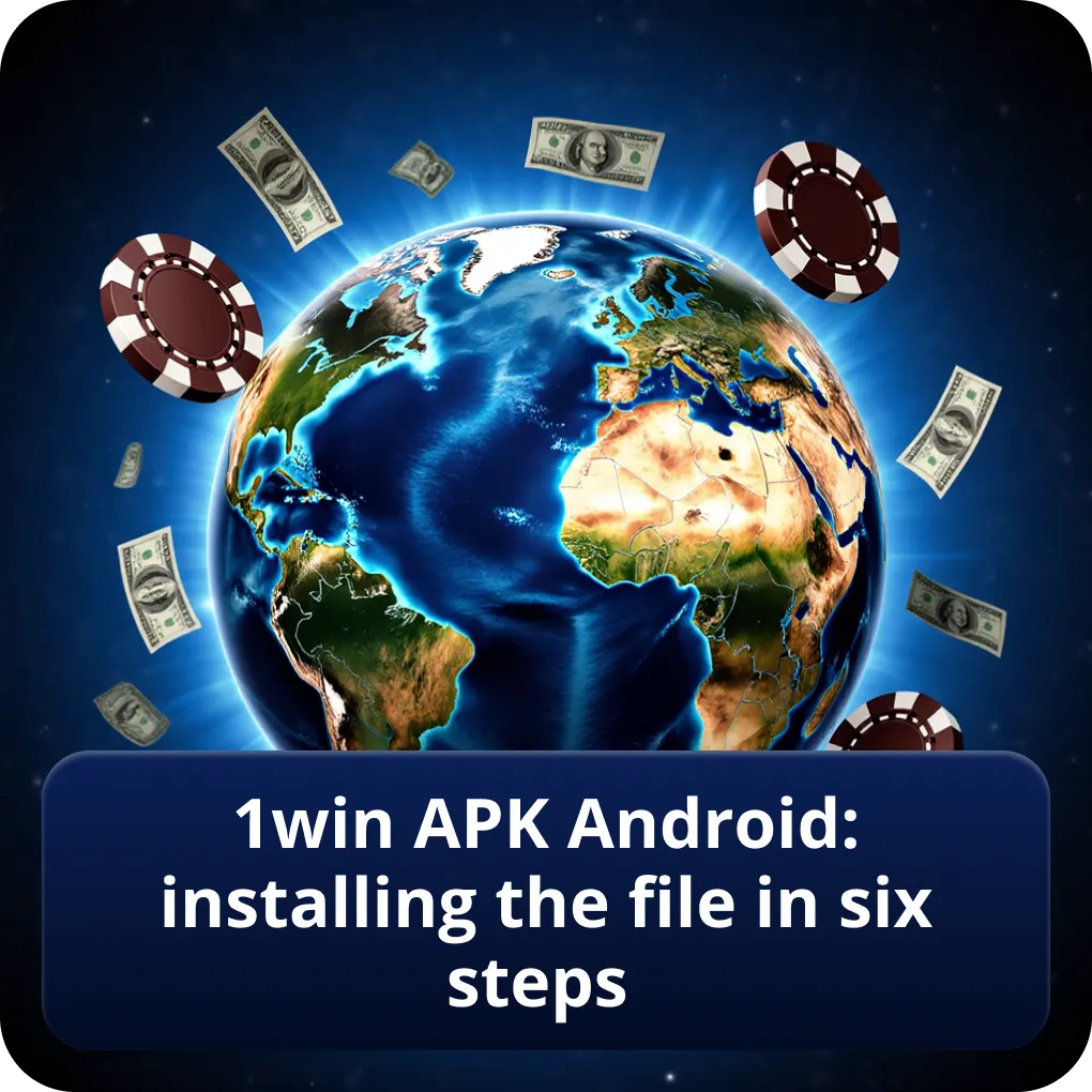 1win APK Android: installing the file in six steps