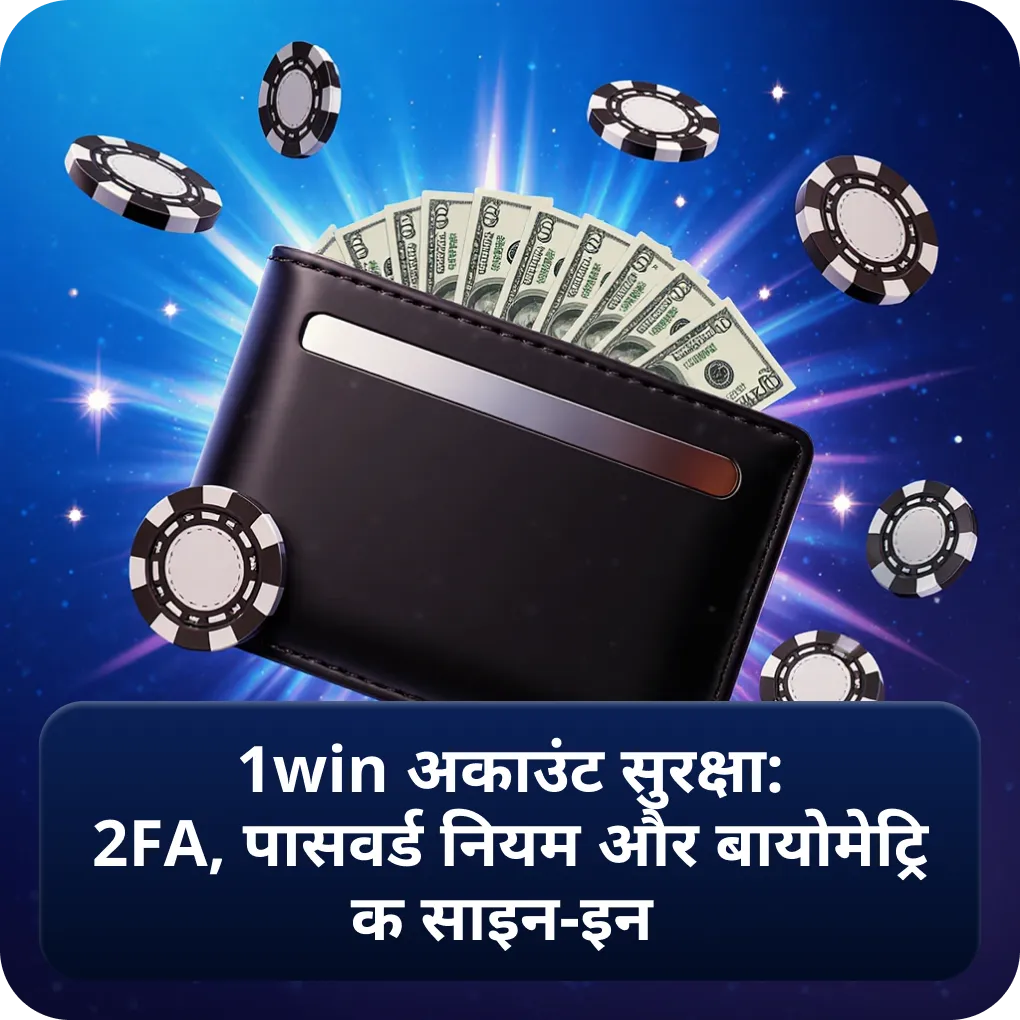 1win अकाउंट सुरक्षा: 2FA, पासवर्ड नियम और बायोमेट्रिक साइन-इन